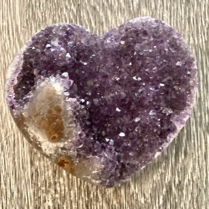 Amethyst Crystal Heart