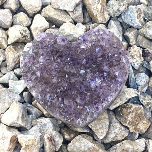Amethyst Crystal Heart